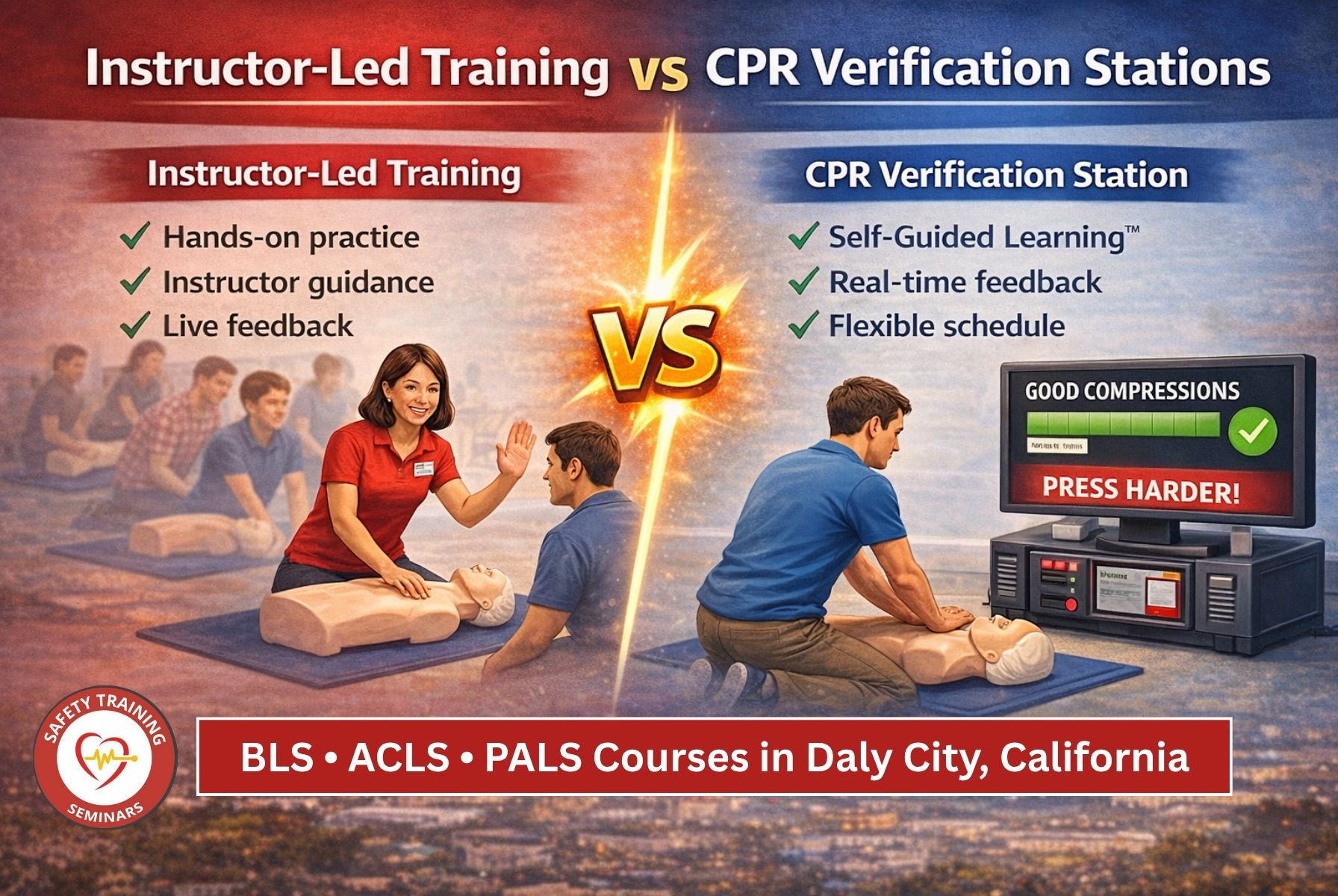 BLS • ACLS • PALS Courses in Daly City, California