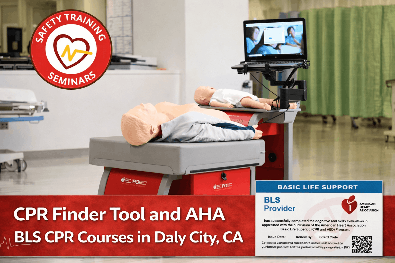 CPR Finder Tool and AHA BLS CPR Courses in Daly City, CA