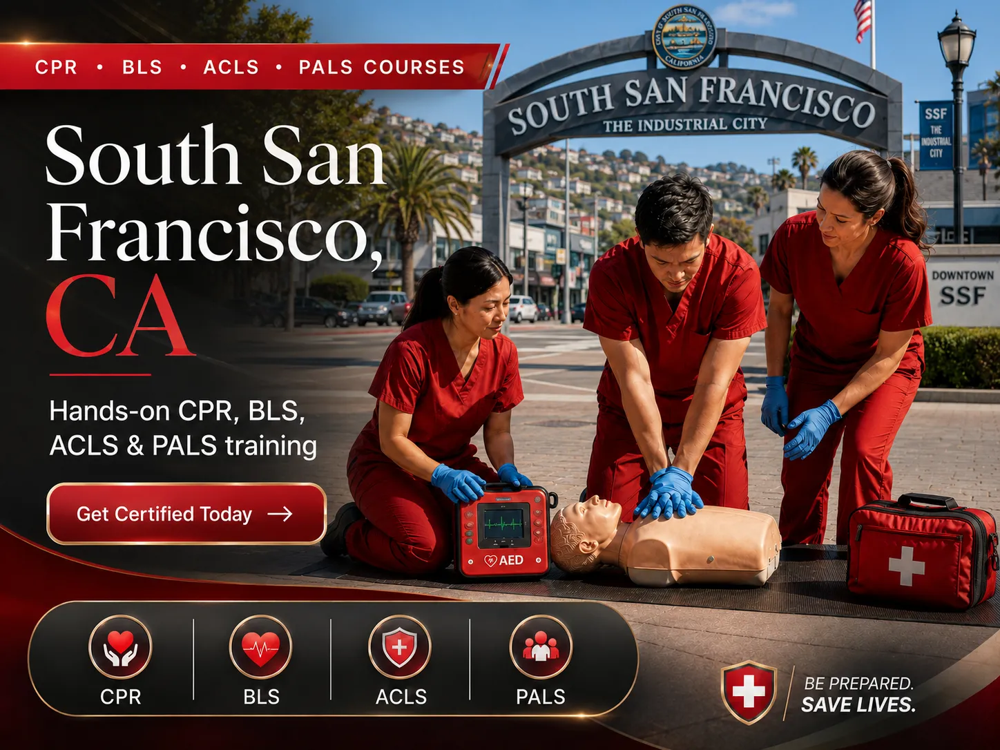 CPR BLS, ACLS & PALS Certification Course in South San Francisco, CA